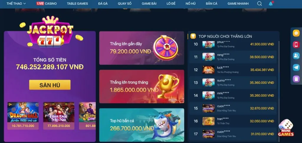 Giao diện ứng dụng 44win55 với các tính năng