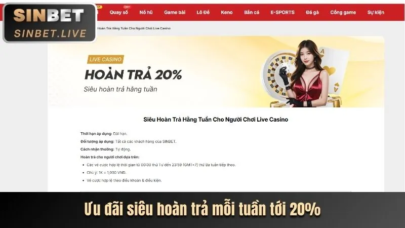 Sòng bạc trực tuyến với dealer người thật